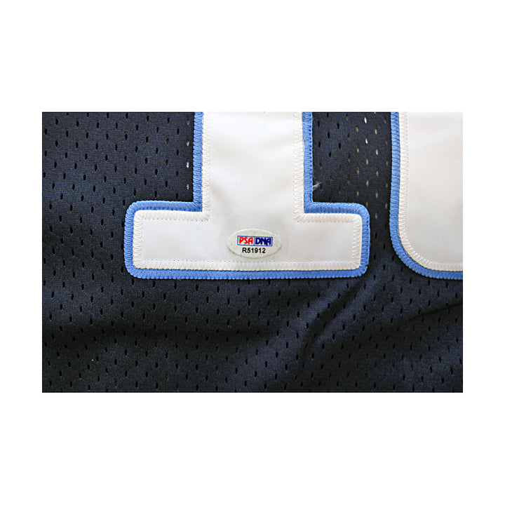 Vince Young Tennessee Titans Autographed Signed Authentic Blue Jersey Size: 50 (PSA)