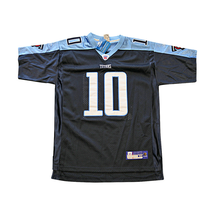 Vince Young Tennessee Titans Autographed Signed Authentic Blue Jersey Size: 50 (PSA)