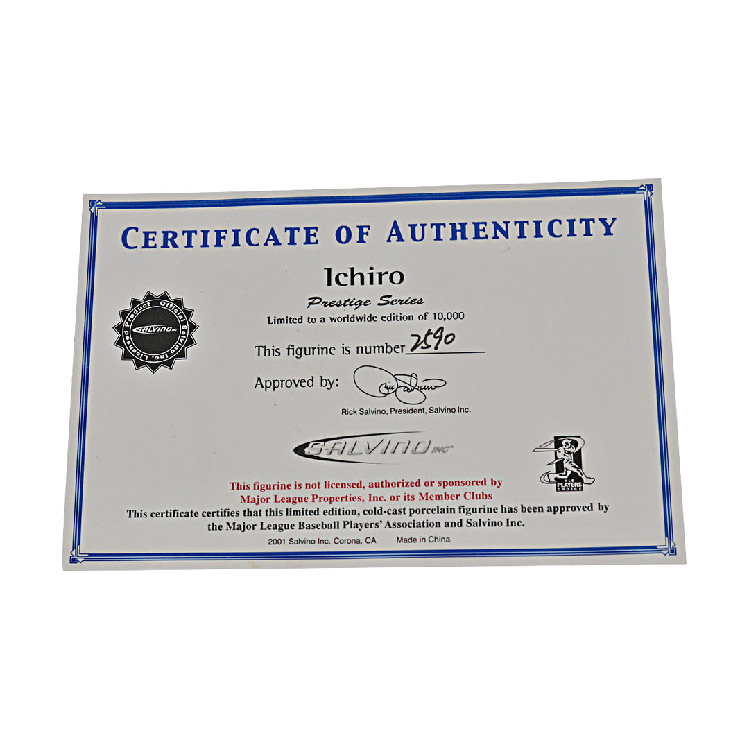 Ichiro Suzuki Seattle Mariners Salvino Prestige Series Figure #2590/10000