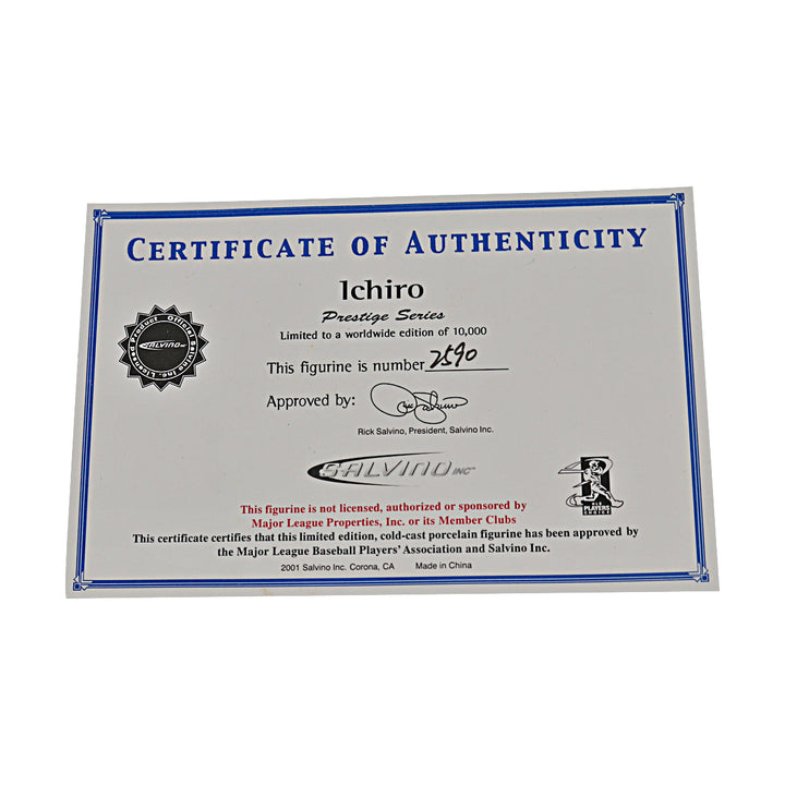 Ichiro Suzuki Seattle Mariners Salvino Prestige Series Figure #2590/10000