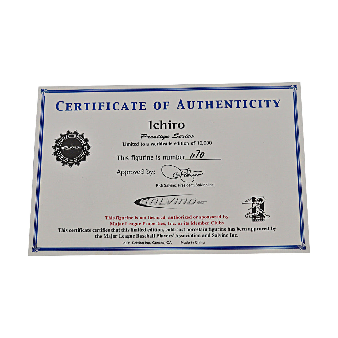 Ichiro Suzuki Seattle Mariners Salvino Prestige Series Figure #1170/10000