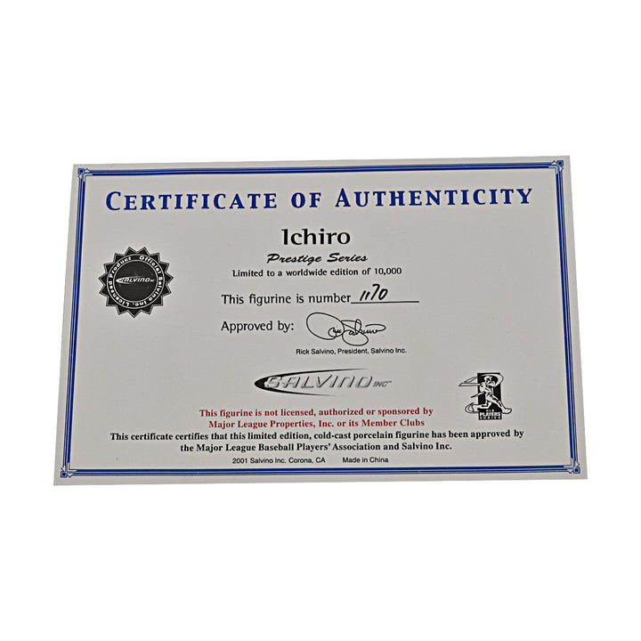 Ichiro Suzuki Seattle Mariners Salvino Prestige Series Figure #1170/10000