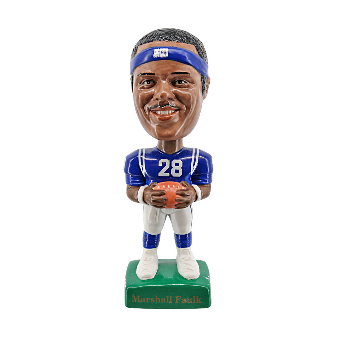 Marshall Faulk Inidanapolis Colts Home Jersey SAM Bobblehead #1233/3000