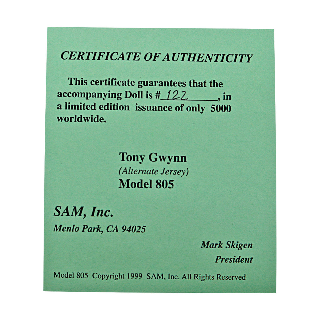 Tony Gwynn San Diego Padres SAM Bobblehead #122/5000