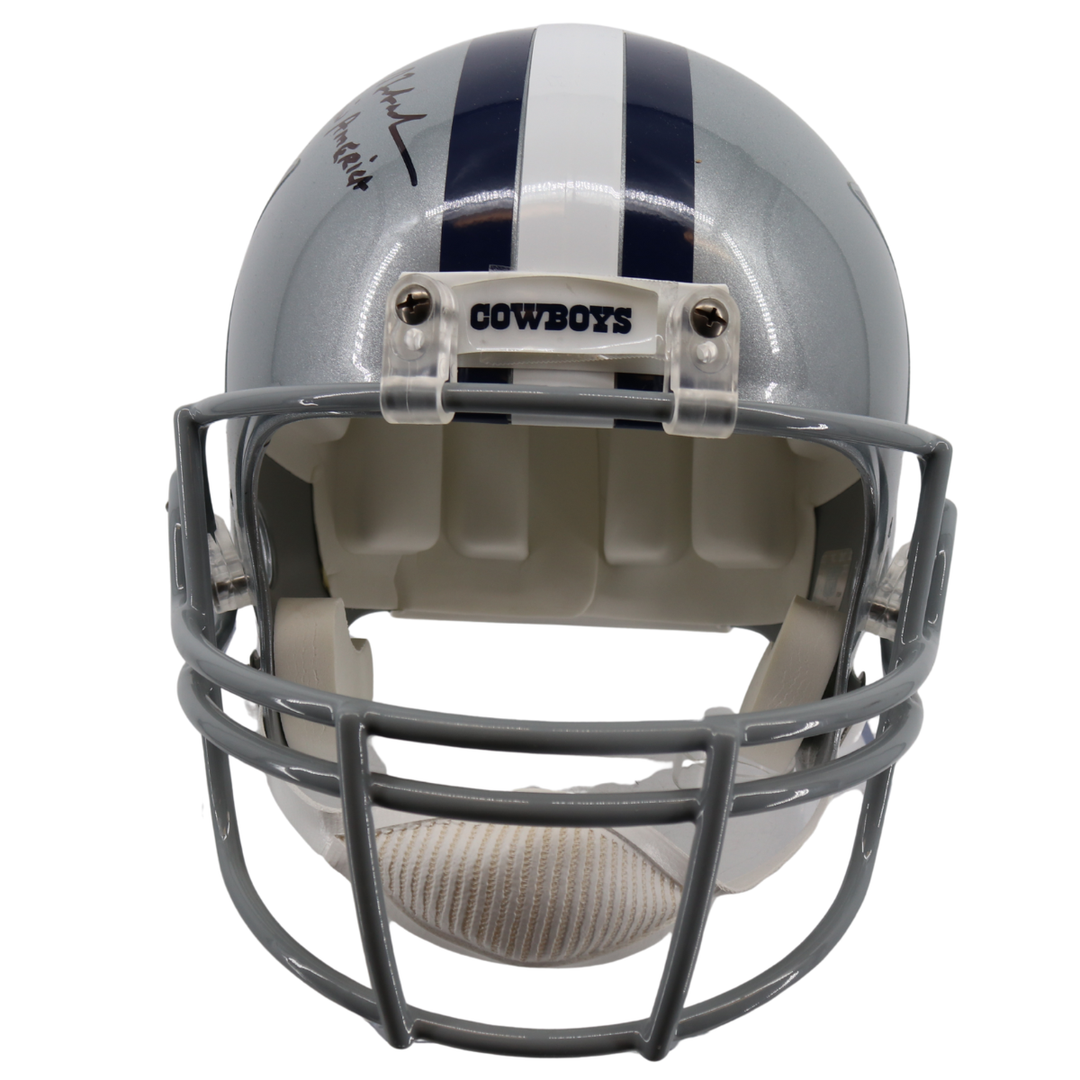 Roger Staubach Dallas Cowboys Autographed Inscribed Full Sized Replica Helmet (JSA & Staubach Holo)