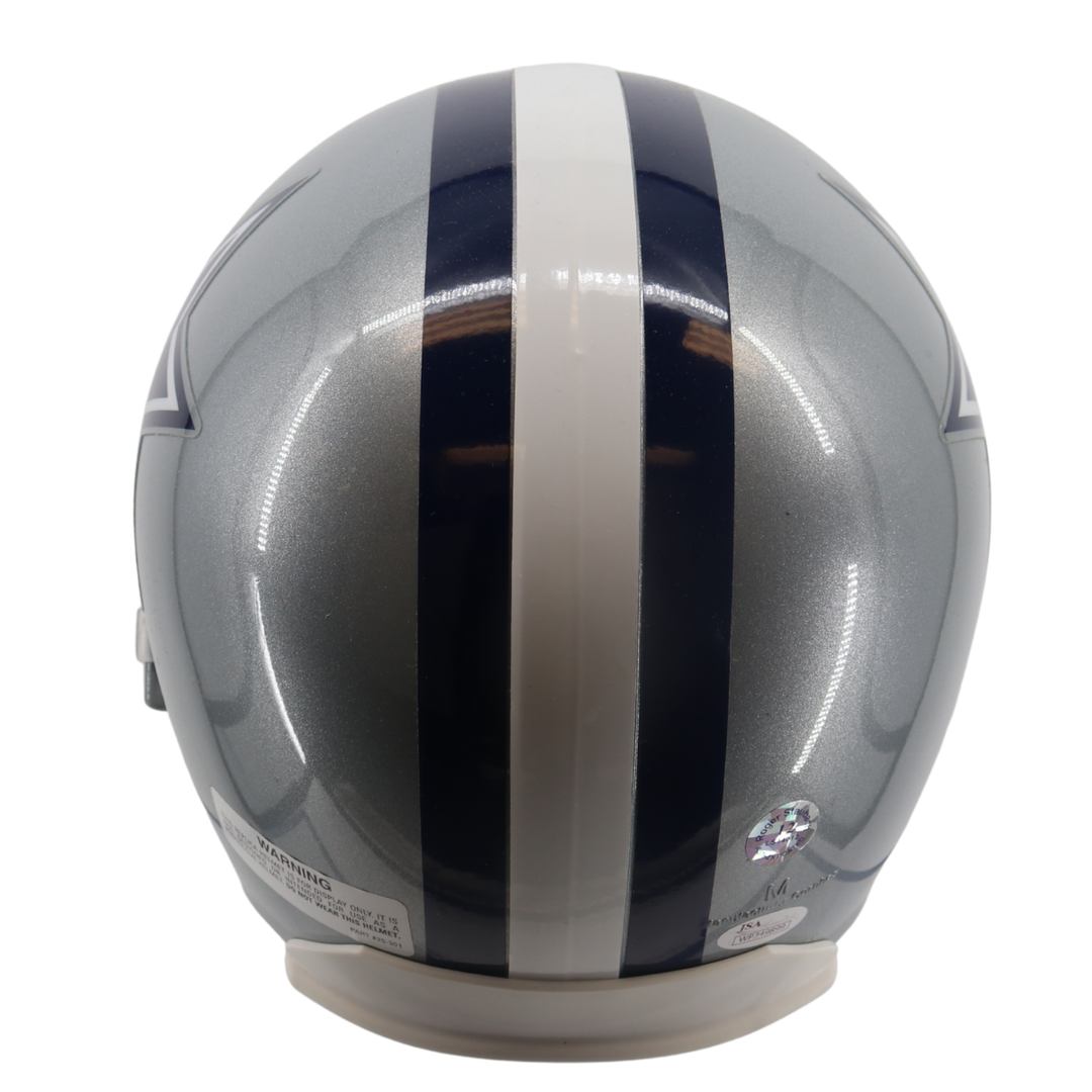 Roger Staubach Dallas Cowboys Autographed Inscribed Full Sized Replica Helmet (JSA & Staubach Holo)