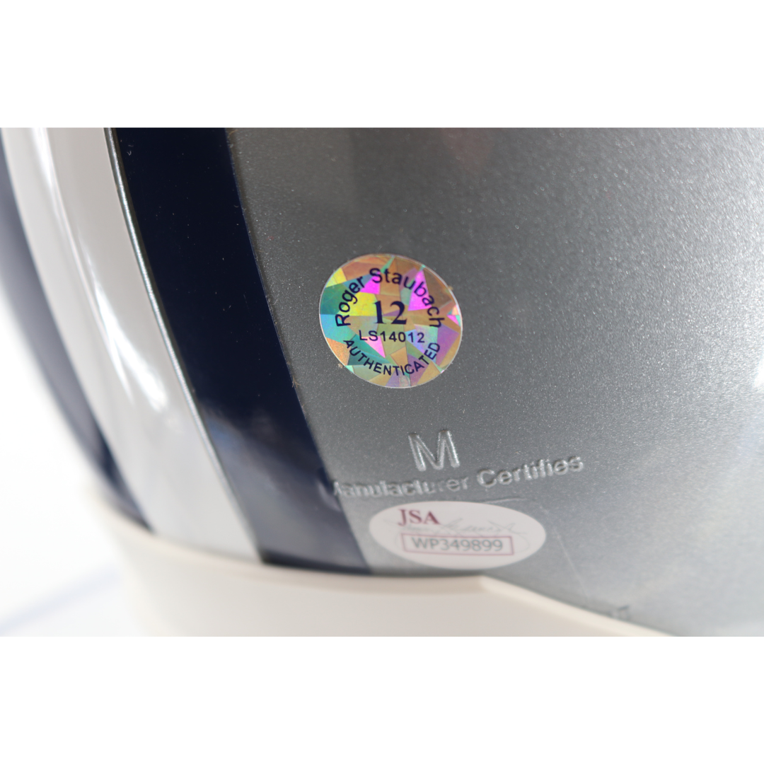Roger Staubach Dallas Cowboys Autographed Inscribed Full Sized Replica Helmet (JSA & Staubach Holo)
