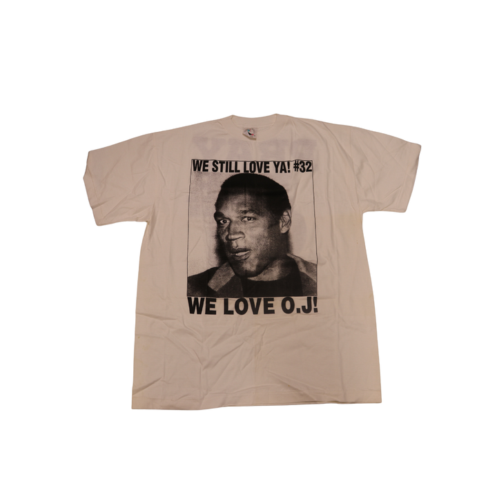 OJ Simpson Buffalo Bills Pray For O.J. White Shirt Size XL