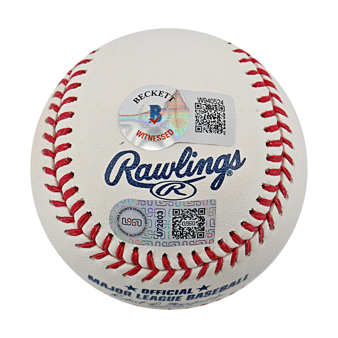 Josh Hader Houston Astros Autographed Signed Inscribed OMLB Baseball (Beckett & USA Sports Marketing Holos)