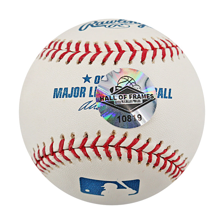 Jim Abbott New York Yankees Autographed Signed Inscribed OMLB Baseball (Hall Of Frames Holo)