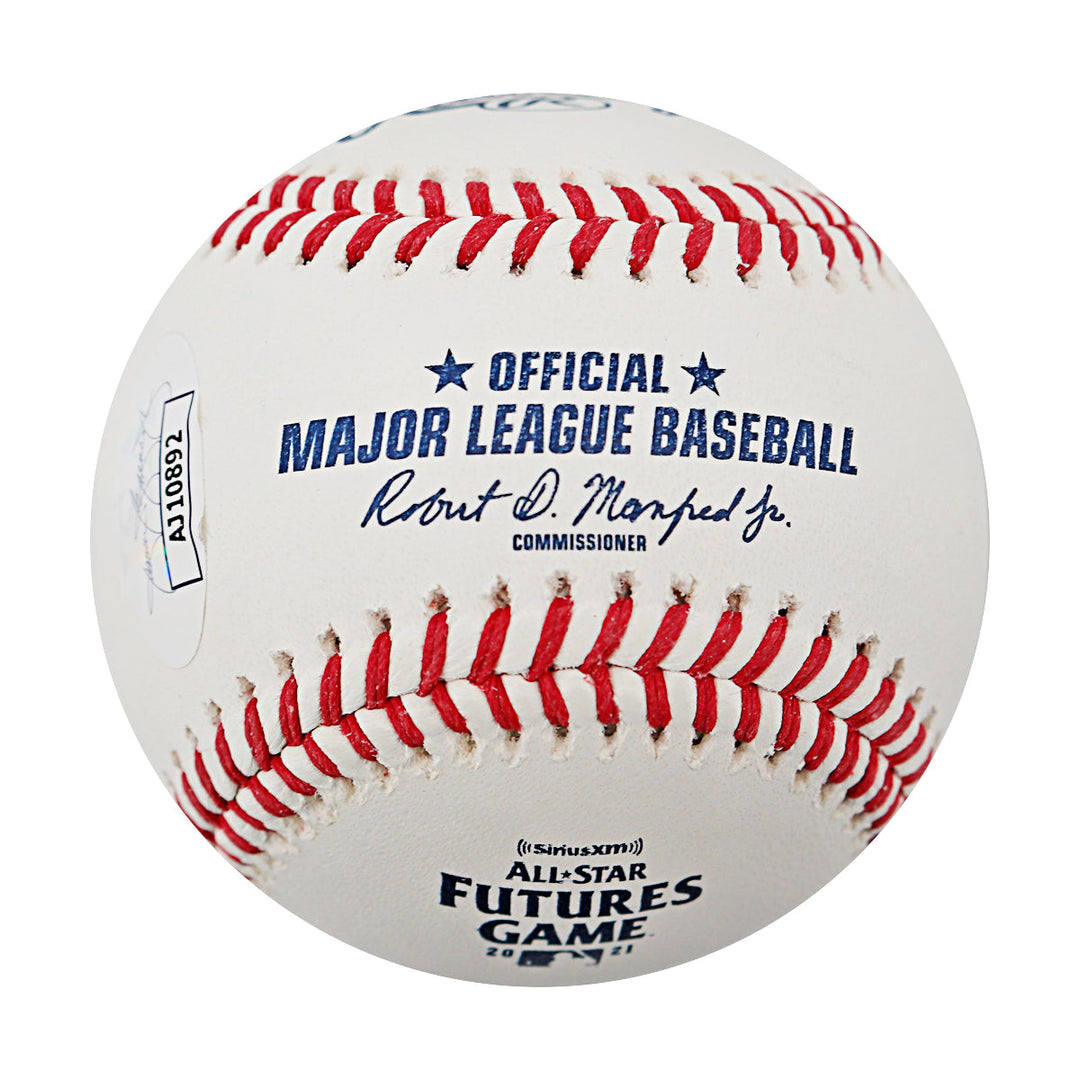 Jeter Downs Boston Red Sox Autographed Signed 2021 Futures Game Logo Baseball (JSA COA #AJ10892)