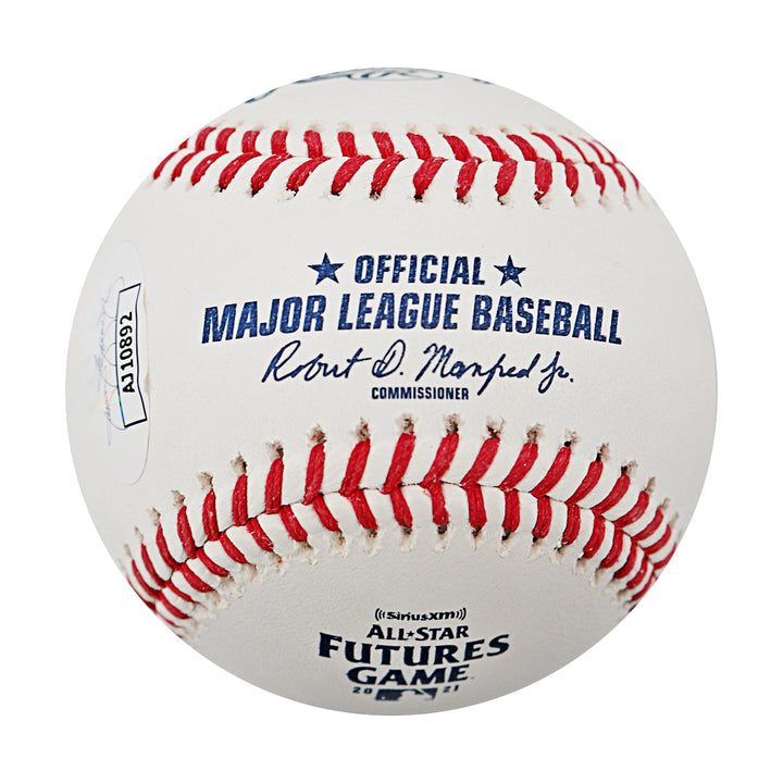 Jeter Downs Boston Red Sox Autographed Signed 2021 Futures Game Logo Baseball (JSA COA #AJ10892)