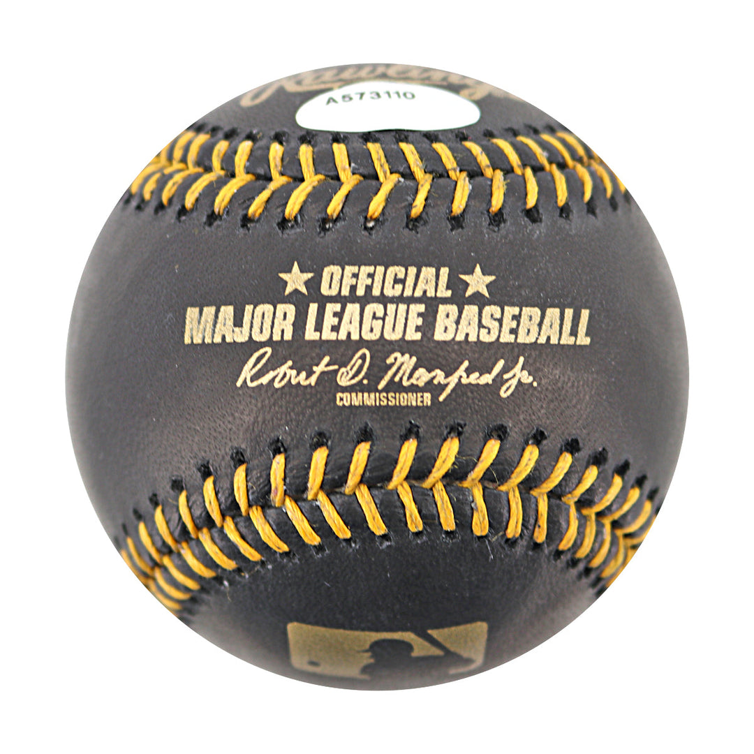 Frank Thomas Chicago White Sox Autographed Signed Black Leather Baseball (Schwartz Sports COA #A573110)