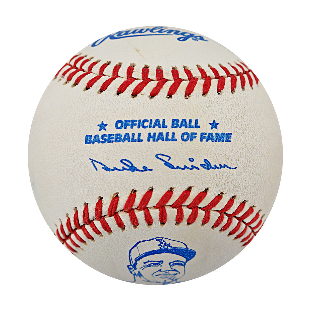 Duke Snider Los Angeles Dodgers 1980 Hall Of Fame Inductee Logo Baseball