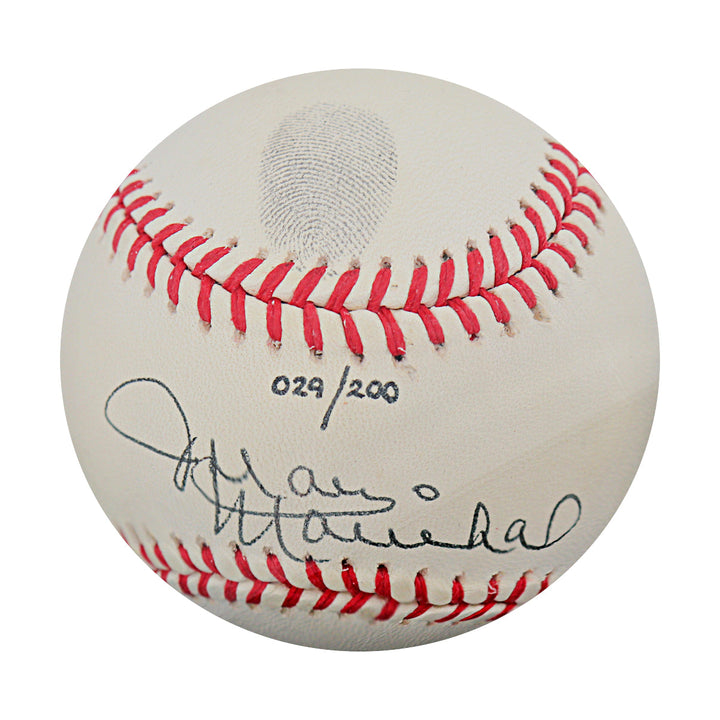 Juan Marichal San Francisco Giants Autographed Signed Sports Print Fingerprint Baseball Case #74/200 (Beckett LOA)