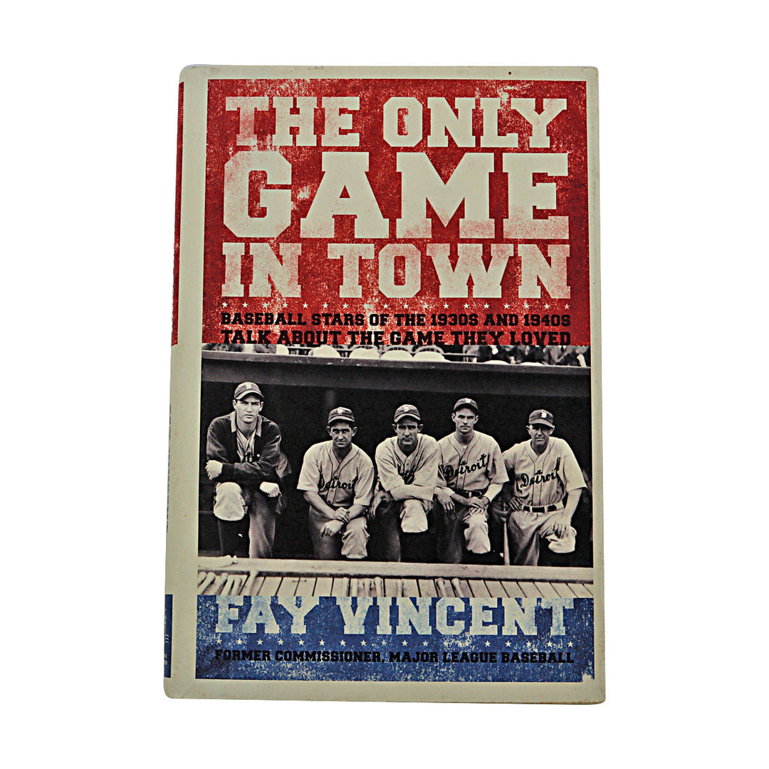 Fay Vincent Commissioner Autographed Signed The Only Game In Town Book (JSA COA #CA12760)