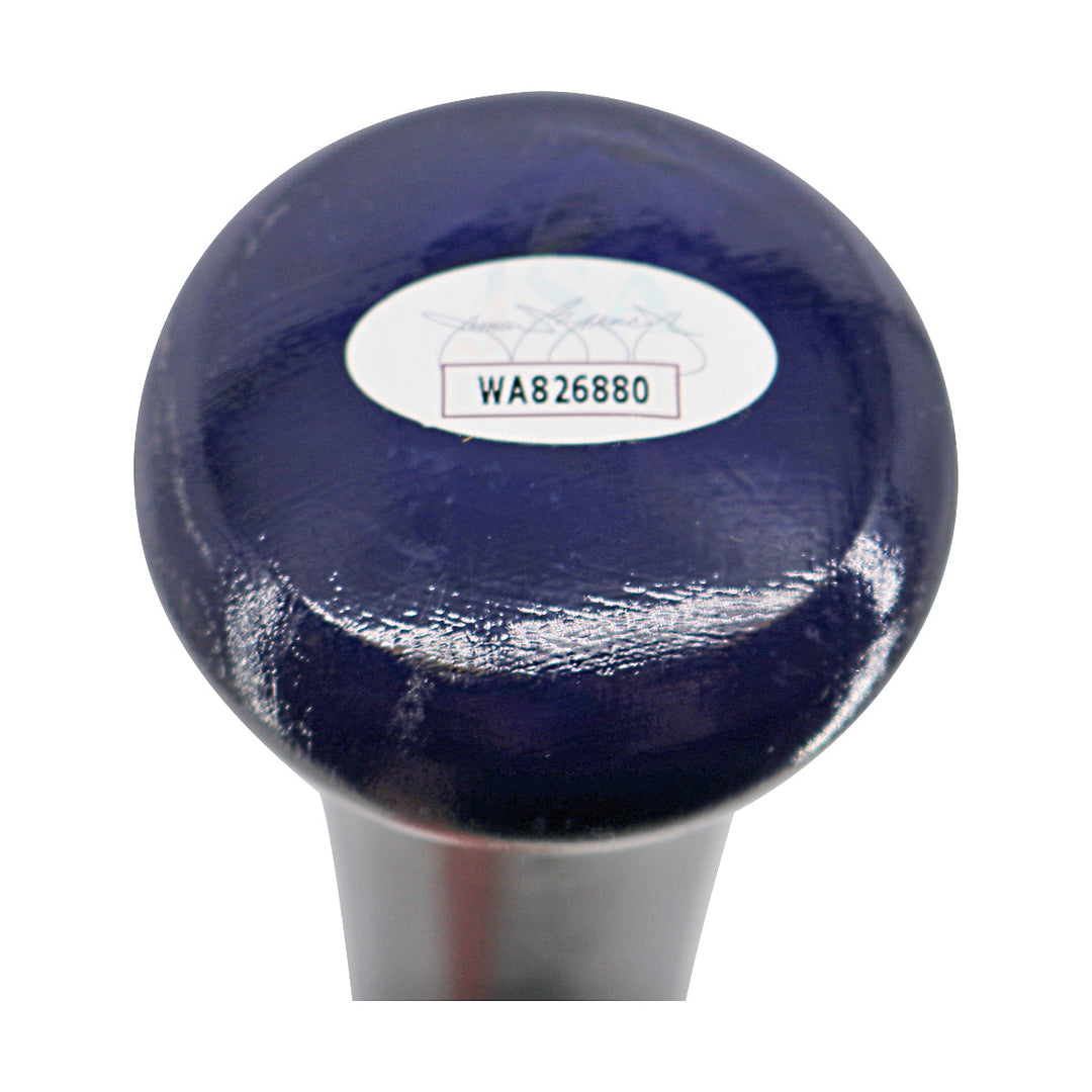 Oswald Peraza New York Yankees Autographed Signed Cooperstown Engraved Bat (JSA COA #WA826880)