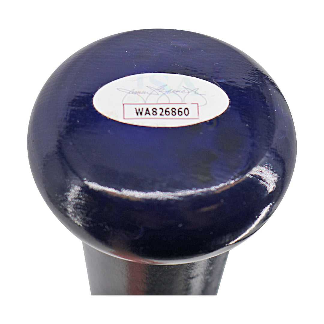 Oswald Peraza New York Yankees Autographed Signed Cooperstown Engraved Bat (JSA COA #WA826860)