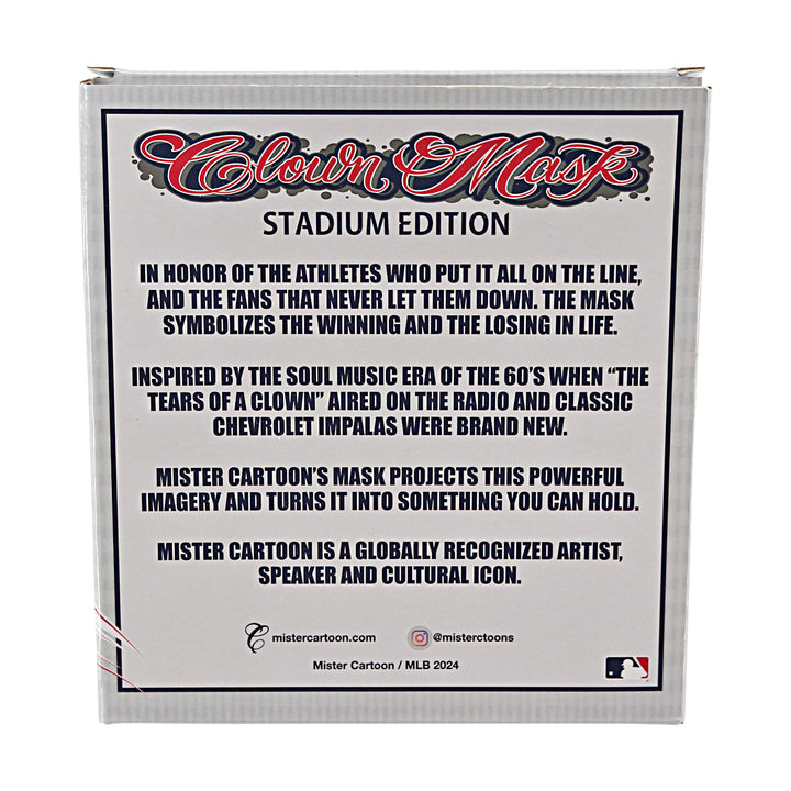 2024 MLB All Star Game Mister Cartoon Clown Mask