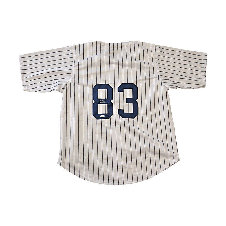 Deivi Garcia New York Yankees Autographed Signed Pro-Style Home Jersey (JSA COA #SD193711)