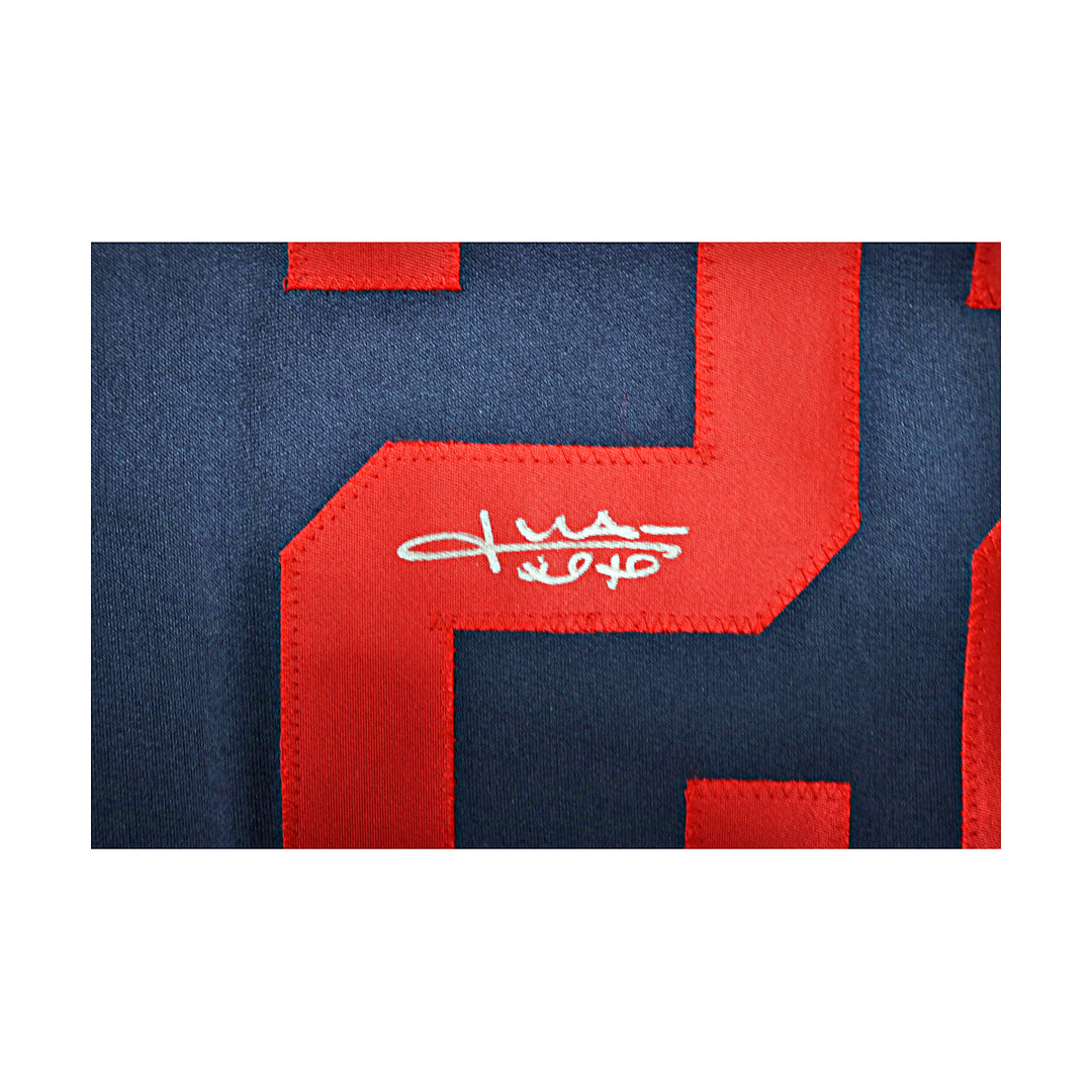 Juan Soto Washington Nationals Autographed Signed Pro-Style Navy Jersey (JSA COA #AD90386)