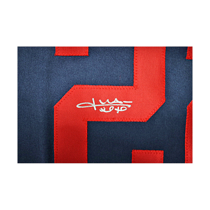 Juan Soto Washington Nationals Autographed Signed Pro-Style Navy Jersey (JSA COA #AD90386)
