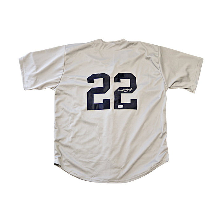 Juan Soto New York Yankees Autographed Signed Pro-Style Gray Jersey (Beckett Witness Holo #2W258851)