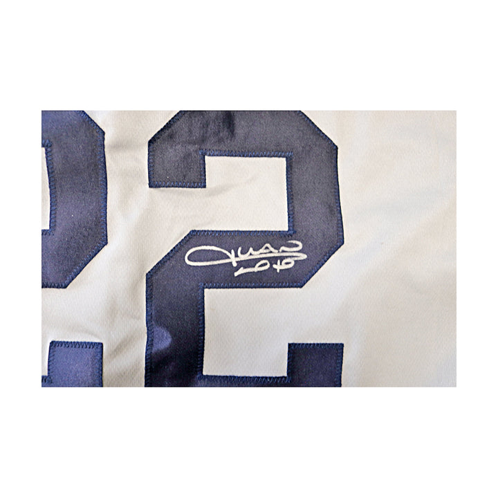 Juan Soto New York Yankees Autographed Signed Pro-Style Gray Jersey (Beckett Witness Holo #2W258851)