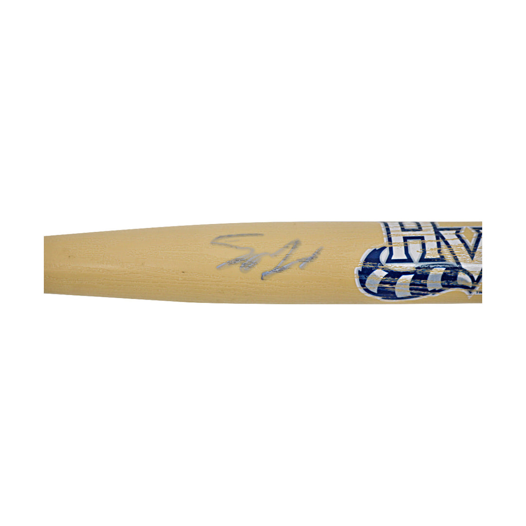 Spencer Jones New York Yankees Autographed Signed Ballpark Collectibles Mini Bat (JSA Holo #AQ84477)