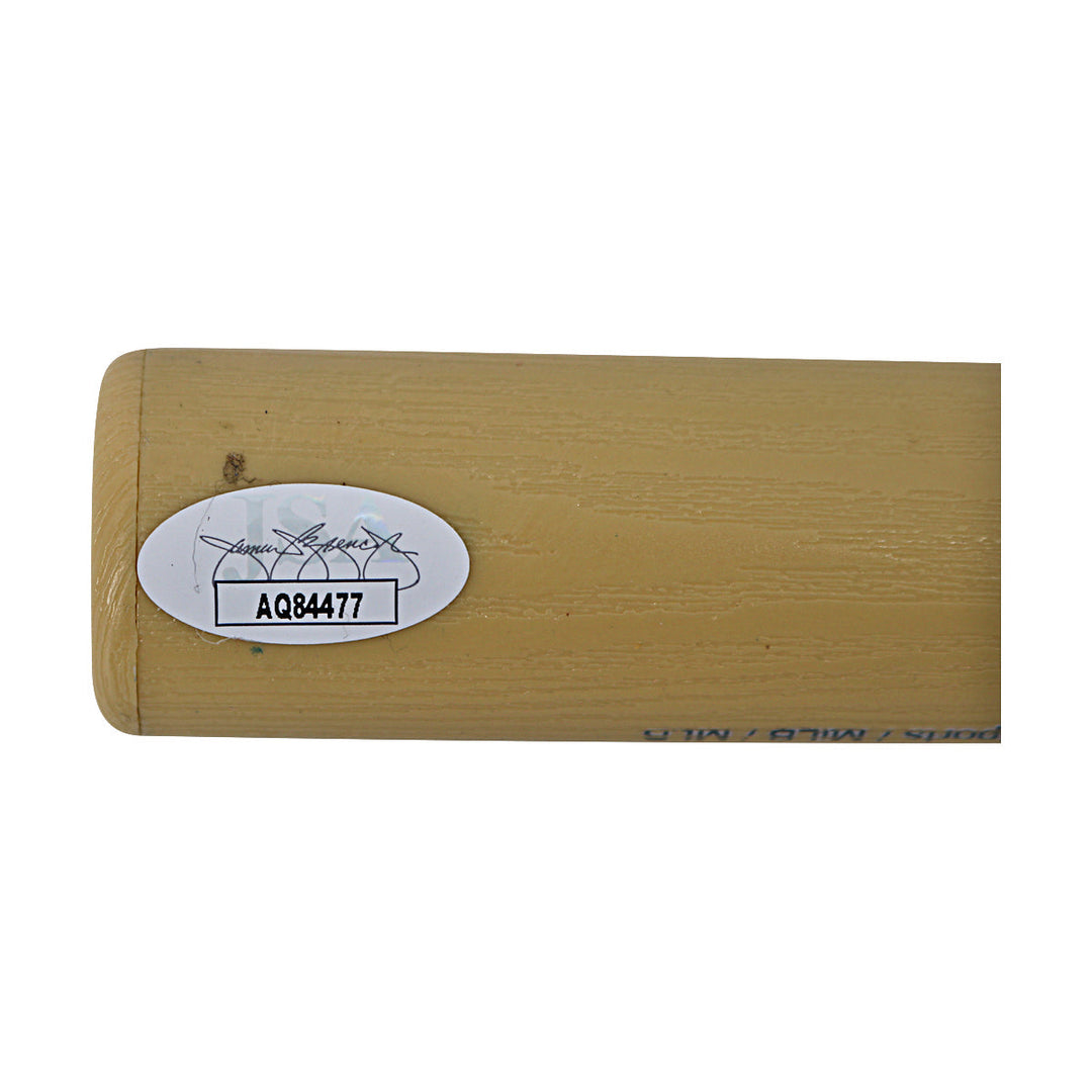Spencer Jones New York Yankees Autographed Signed Ballpark Collectibles Mini Bat (JSA Holo #AQ84477)