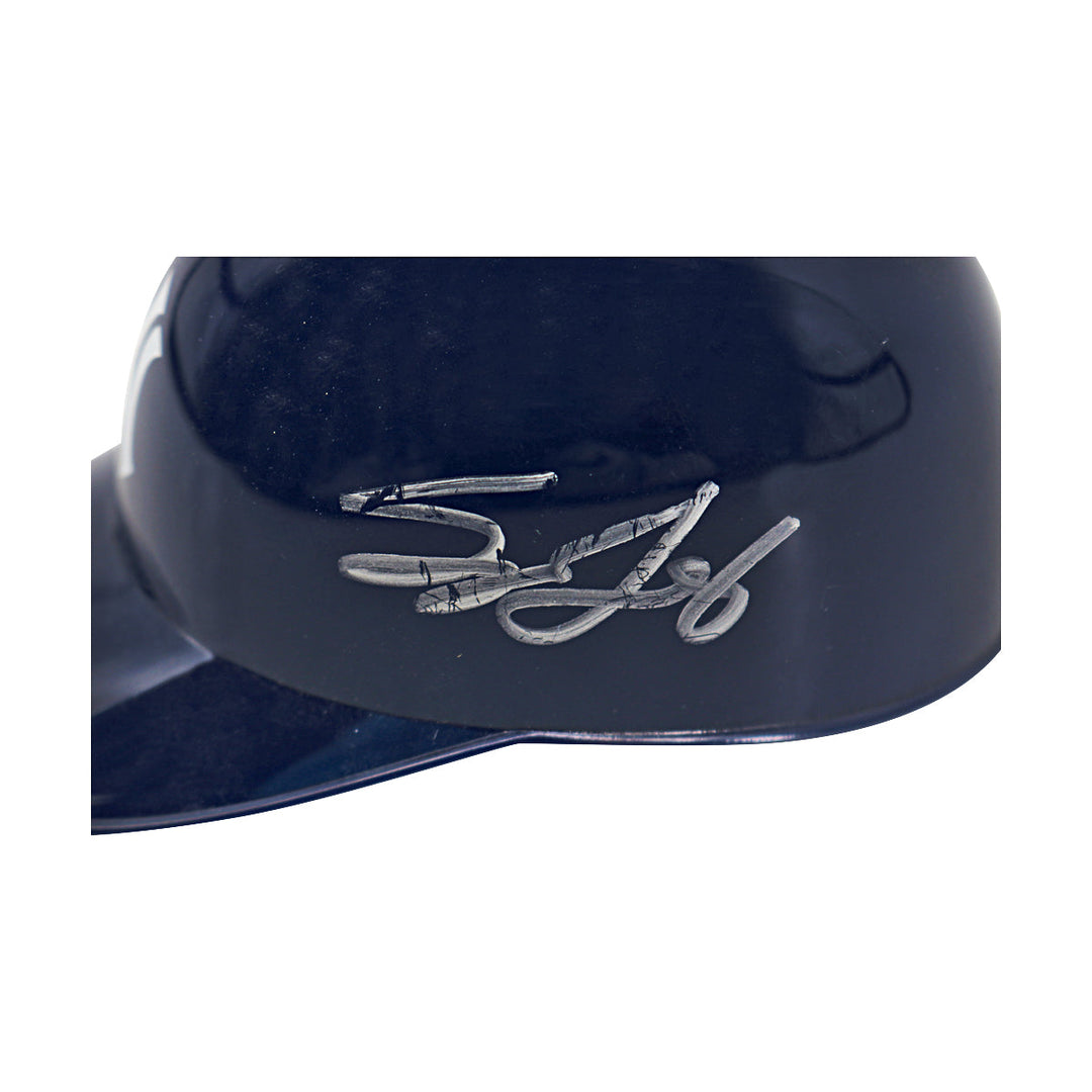 Spencer Jones New York Yankees Autographed Signed Ice Cream Mini Helmet (JS Holo #AQ84472)
