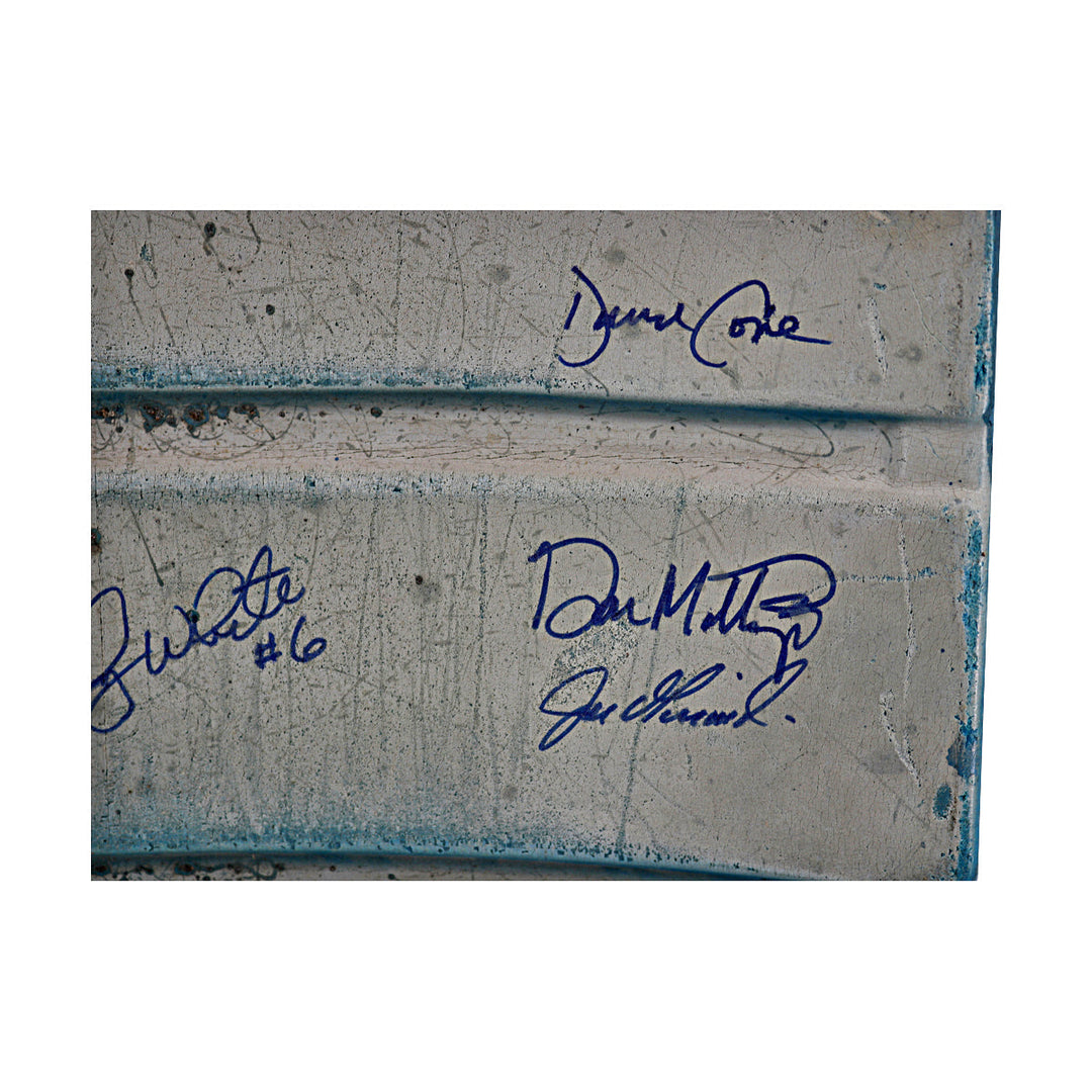 Mattingly, Sabathia, Cone New York Yankees Greats Autographed Signed Seat Back (JSA LOA #YY81299)