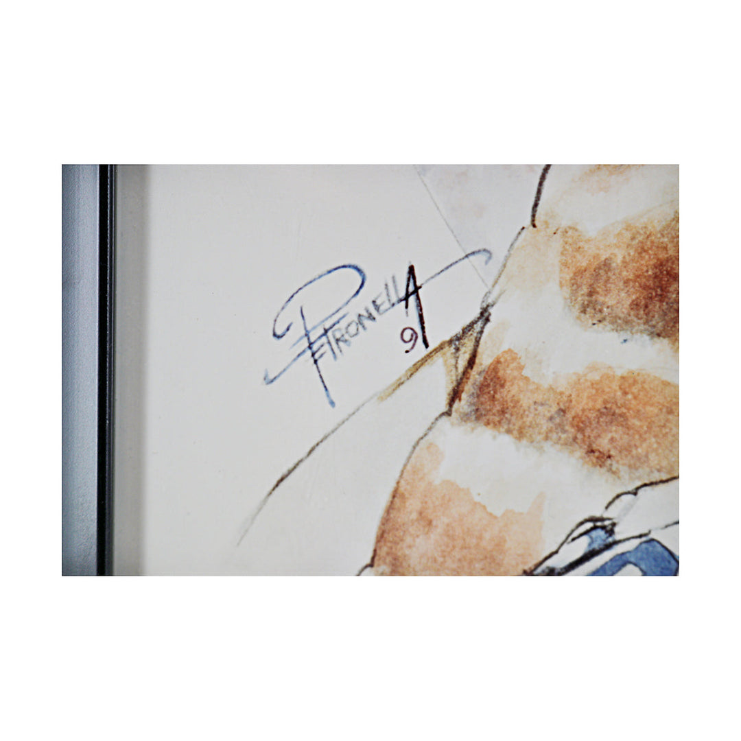 Roy Campanella Brooklyn Dodgers Autographed Signed Framed 16x20 Print (JSA LOA #Y80284)