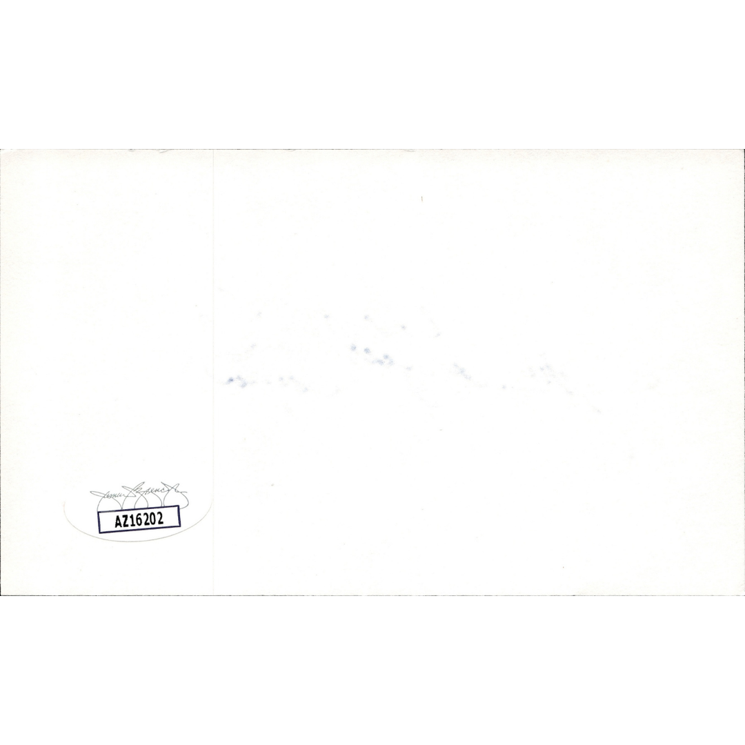 Jim Catfish Hunter Yankees Royals Athletics Autographed Signed 3x5 Index Card (JSA COA #AZ16202)