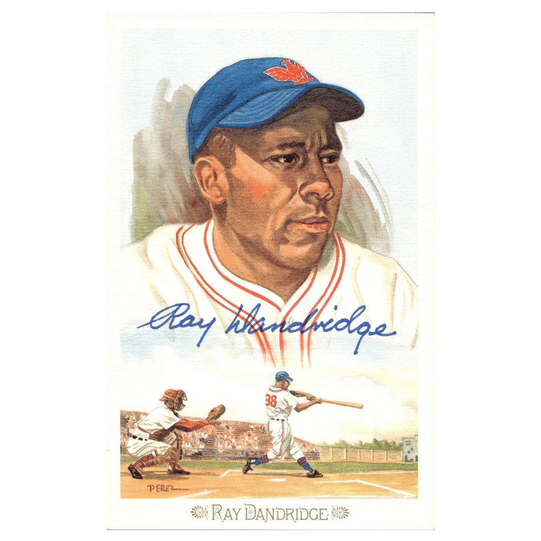 Ray Dandridge Negro Leagues Autographed Signed Perez Steele Postcard (JSA COA #CA12744)