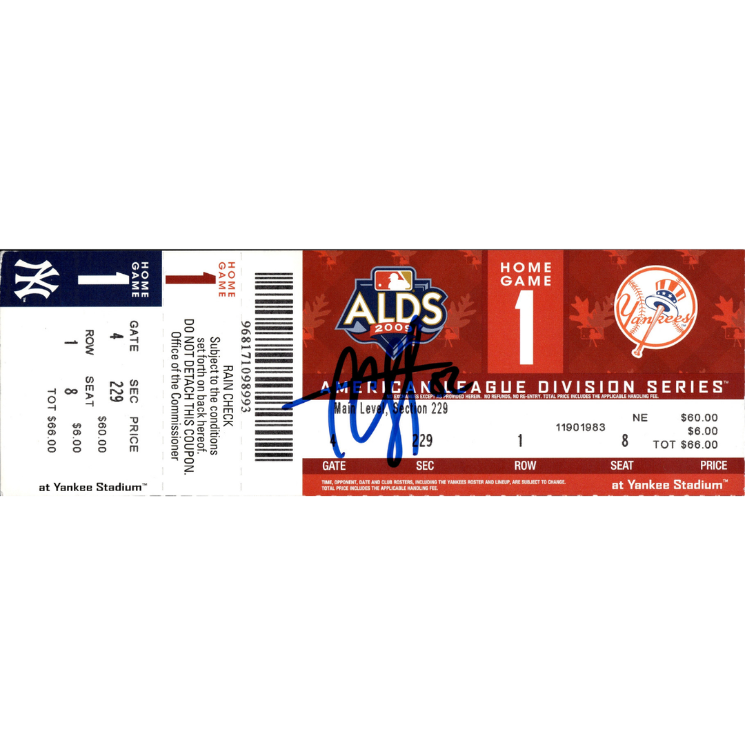 CC Sabathia New York Yankees Autographed Signed 2009 ALDS Game 1 Ticket (JSA COA #AS48210)