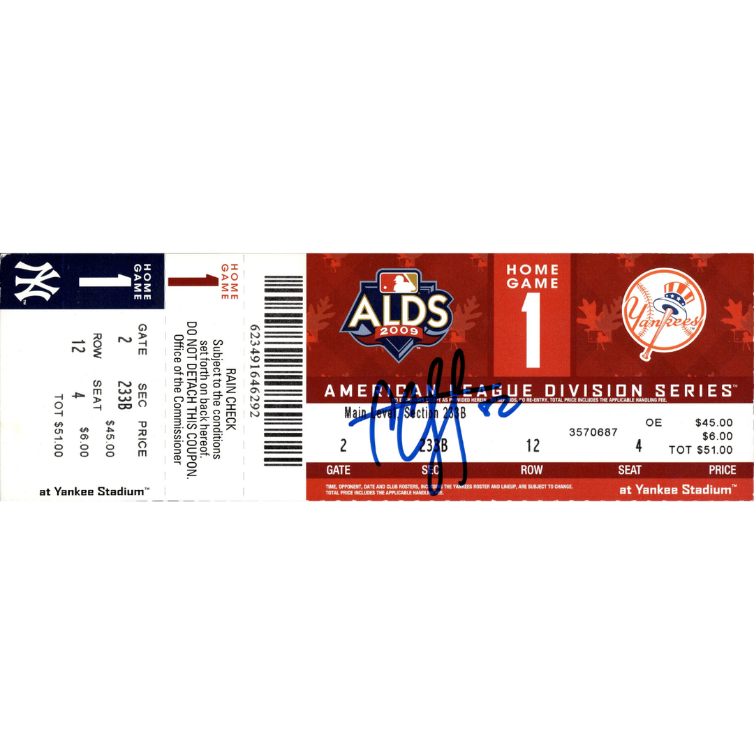CC Sabathia New York Yankees Autographed Signed 2009 ALDS Game 1 Ticket (JSA COA #AS48214)