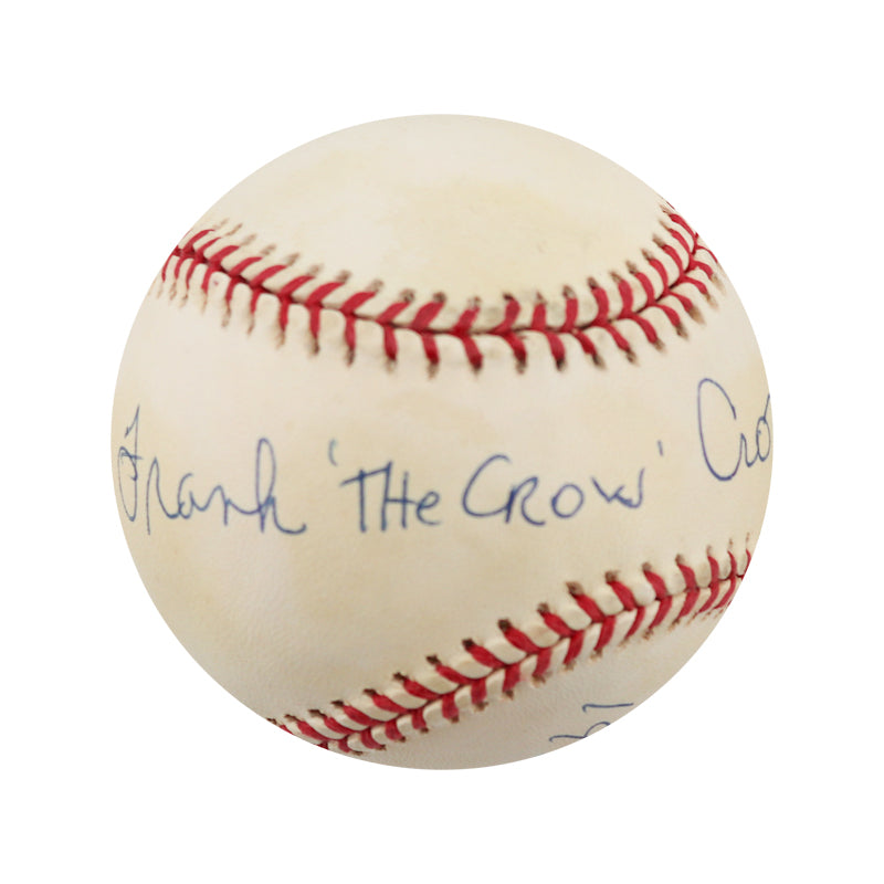 Frank Crosetti New York Yankees Autographed Signed Inscribed OAL Gene Budig Ball (JSA)