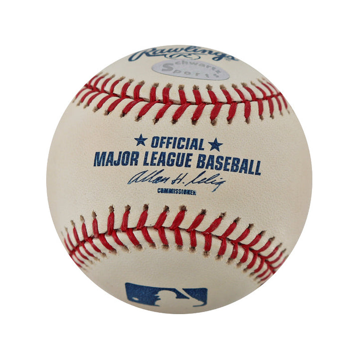 Bill Buckner & Mookie Wilson Dual Autographed Signed OML Baseball (Schwartz Holo)