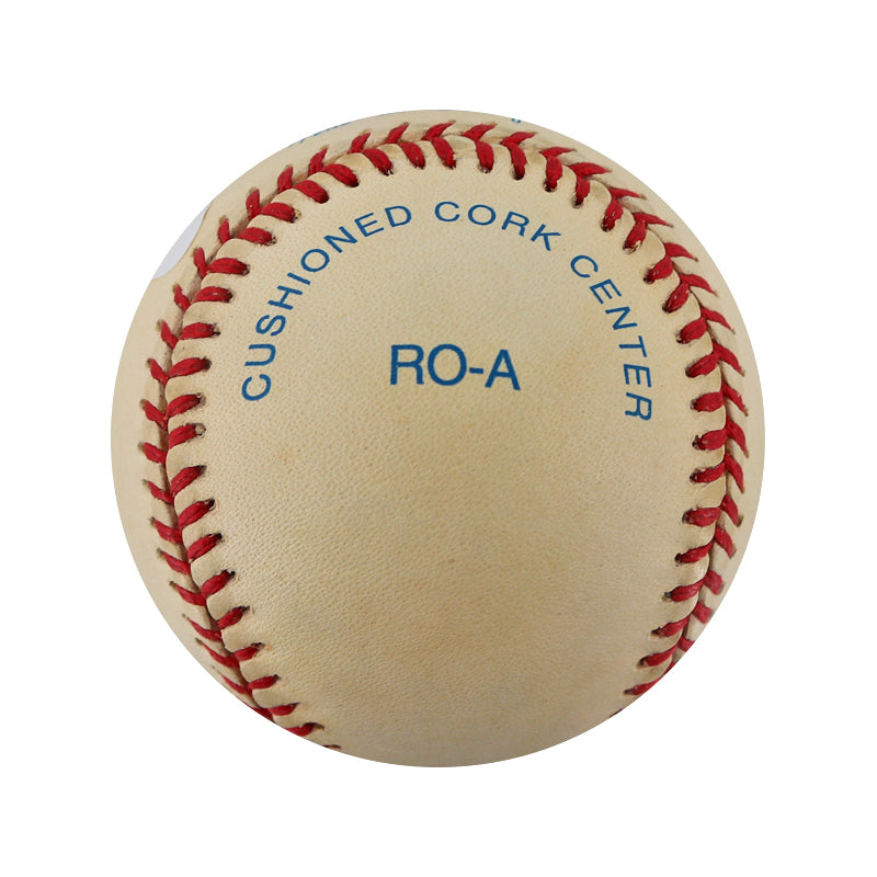 Roberto Alomar Blue Jays Orioles Indians Autographed Signed Gene Budig OAL Baseball (JSA COA #AQ67577)