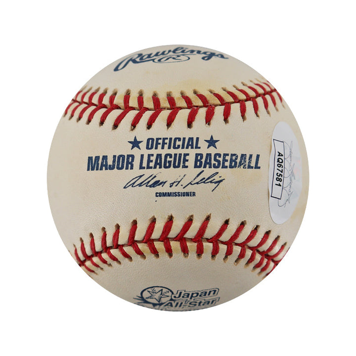 Roberto Alomar Blue Jays Orioles Indians Autographed Signed 2000 Japan Series Baseball (JSA COA #AQ67581)