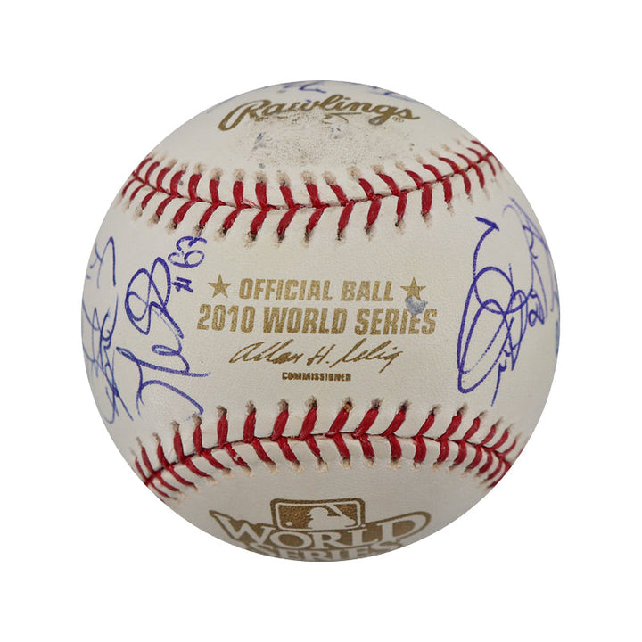 2010 World Series Champion San Francisco Giants Team Autographed Signed 19 signatures OML Baseball (JSA LOA #YY43799)