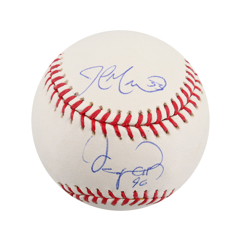 Oliver Perez & John Maine New York Mets Dual Signed OML Baseball (Steiner Holo/MLB Auth #BB576662)