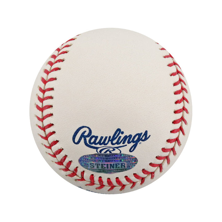 Oliver Perez & John Maine New York Mets Dual Signed OML Baseball (Steiner Holo/MLB Auth #BB576662)