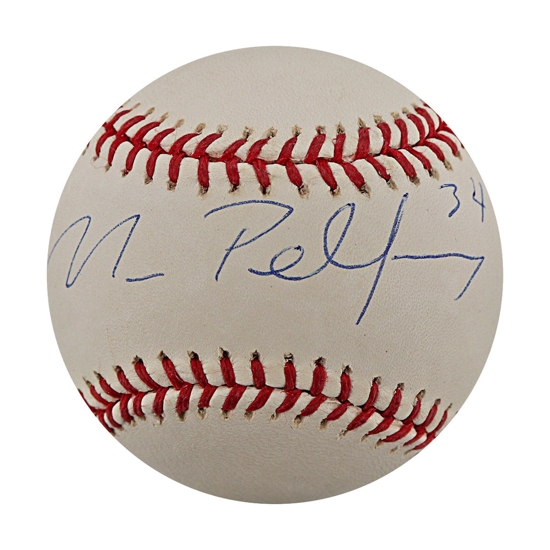 Mike Pelfrey New York Mets Autographed Signed ROMLB Baseball (Steiner Holo A)