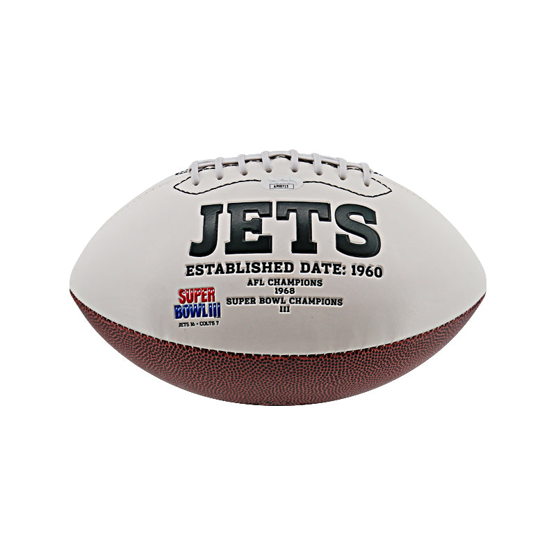 Don Maynard New York Jets Autographed Signed Logo Football (Stained) (JSA) 