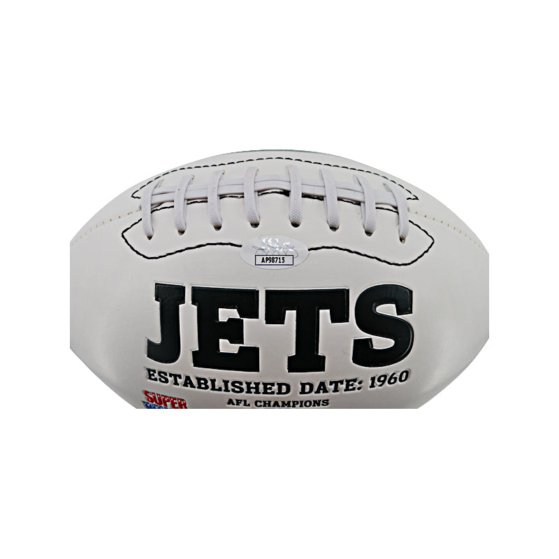 Don Maynard New York Jets Autographed Signed Logo Football (Stained) (JSA) 