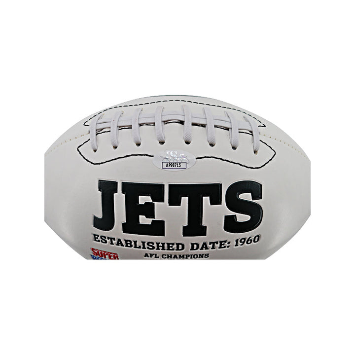 Don Maynard New York Jets Autographed Signed Logo Football (Stained) (JSA) 