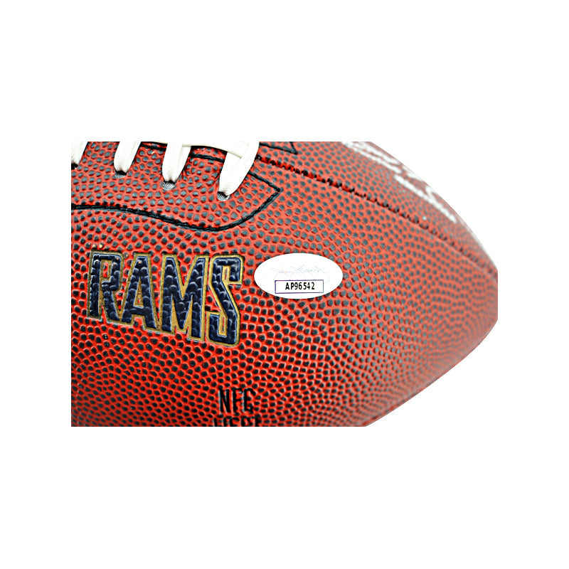 Sam Bradford St Louis Rams Autographed Signed Logo Football (JSA)