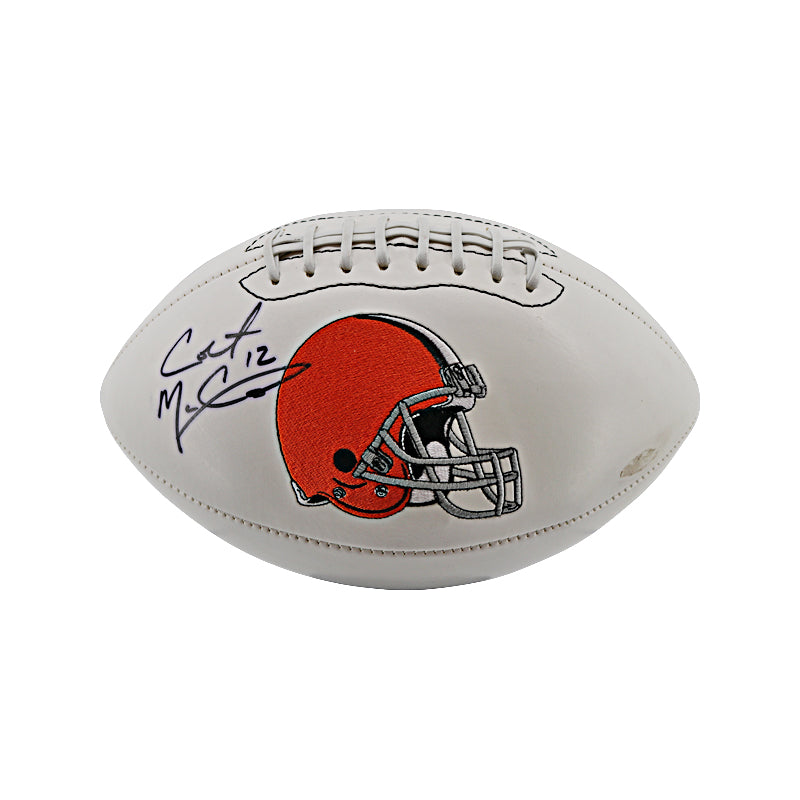 Colt McCoy Cleveland Browns Autographed Signed Logo Football (JSA)